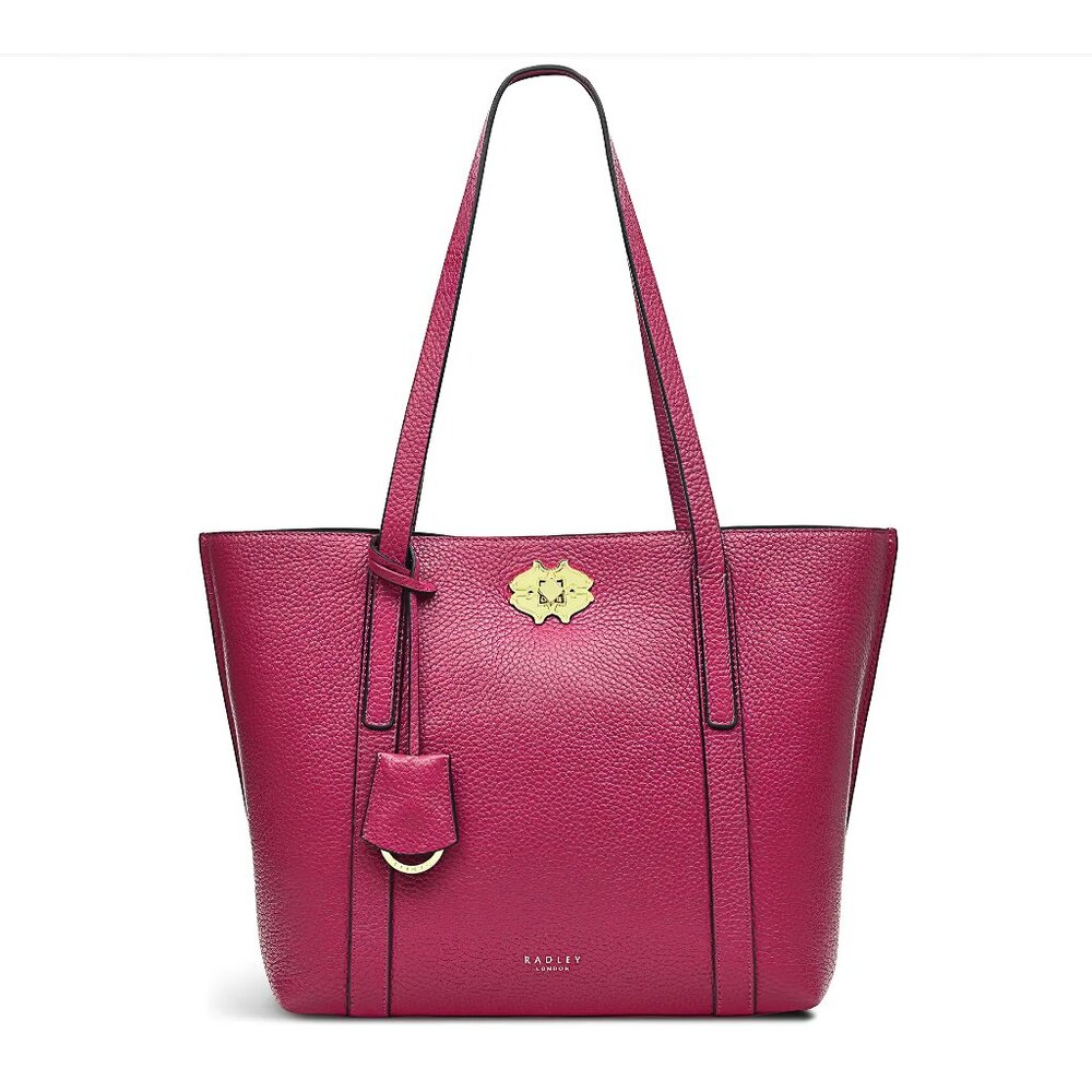 Radley London Leather Museum Street Medium Ziptop Tote RARE PINK COLOR